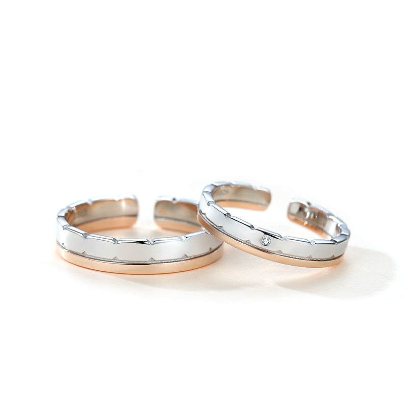 Adjustable Size Matching Wedding Bands for Two