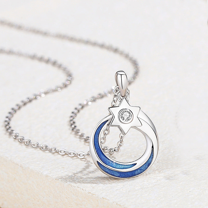 Matching Moonstone Necklaces Set for Couples