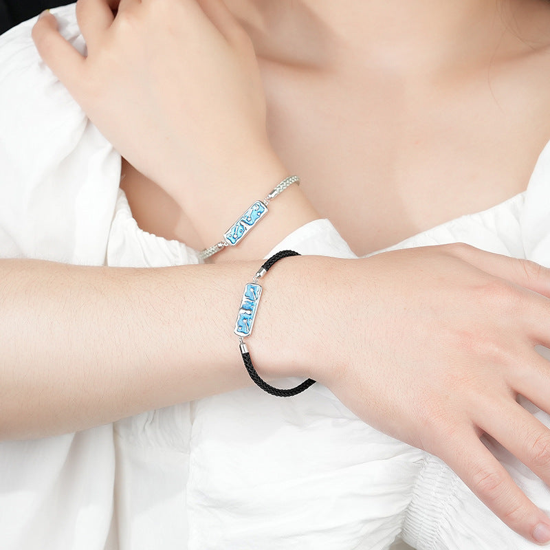 Personalized Bracelets Set for Girlfriend Boyfriend
