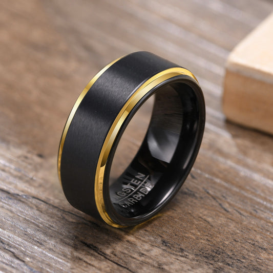 Custom Engraved Tungsten Ring for Guys