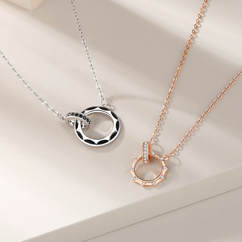 Interlocking Rings Couple Necklaces Set for Two – Loforay
