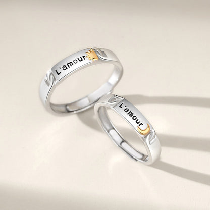 Engravable Amour Wedding Rings for Couples