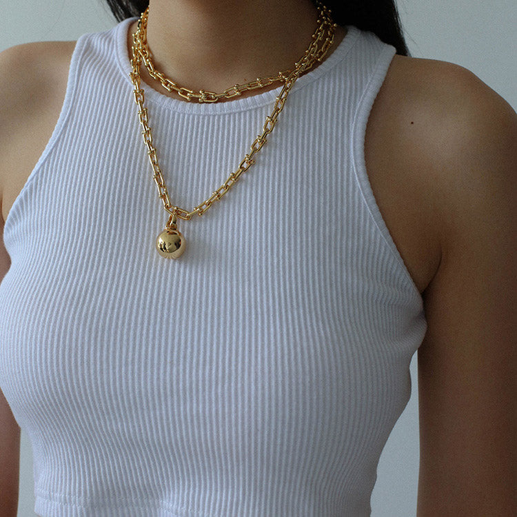 U Link Chain Stackable Necklace