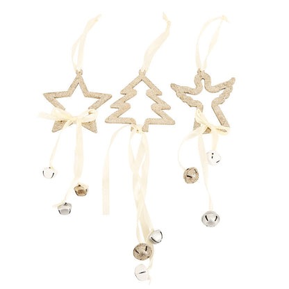 Christmas Tree Star Angels Decoration Ornaments Set of 3