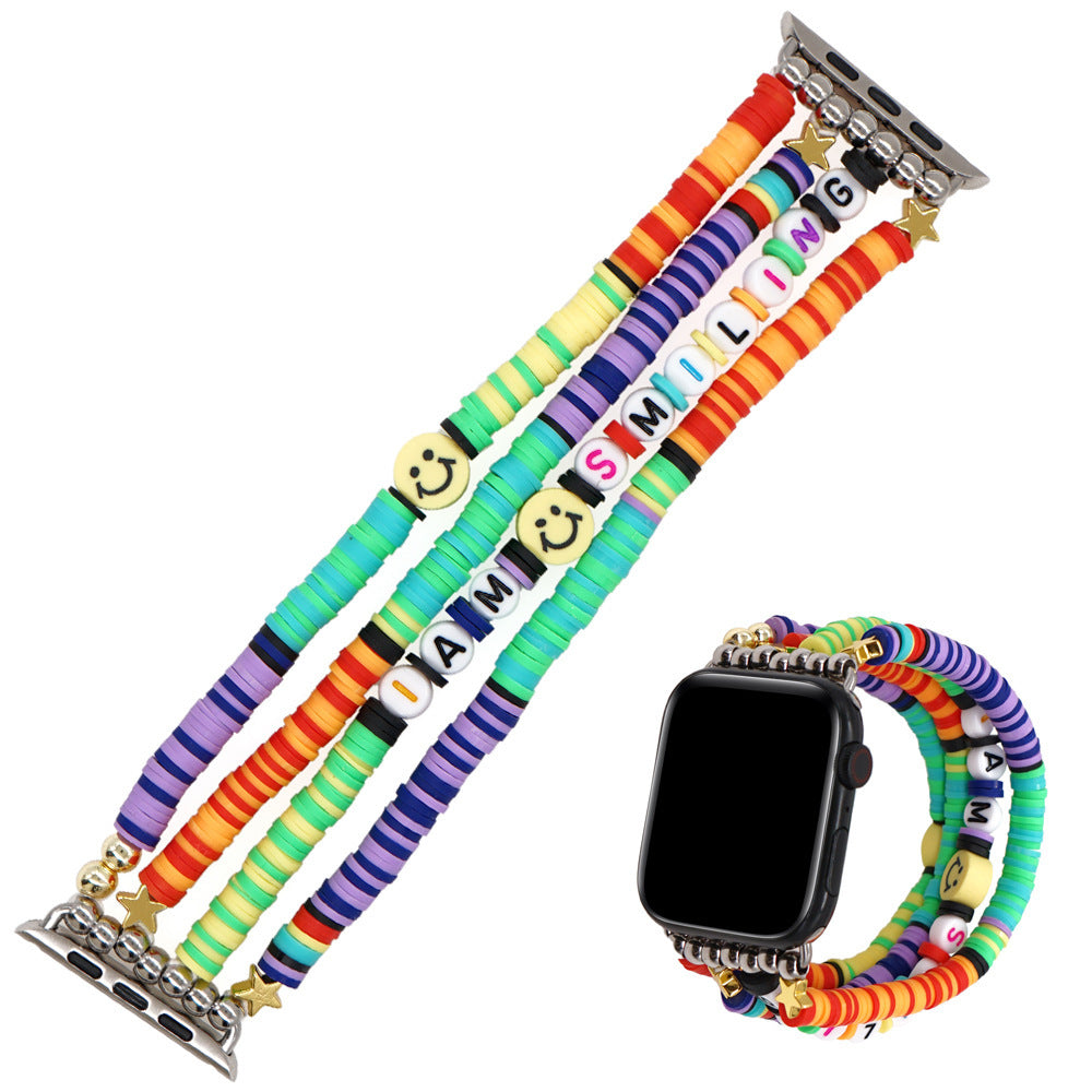 Colorful Beads Wristband for Apple iWatch