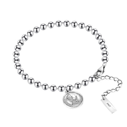 Sterling Silver Coin Bracelet