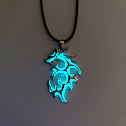 Glowing Dragon Necklace for Men