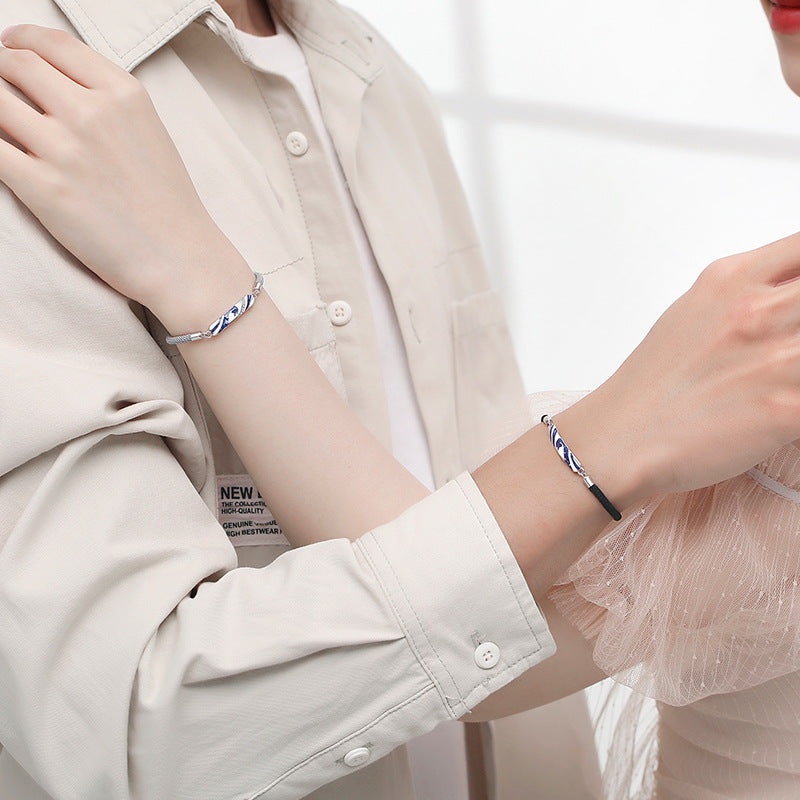 Engravable Unicorn Bracelets Set for Couples