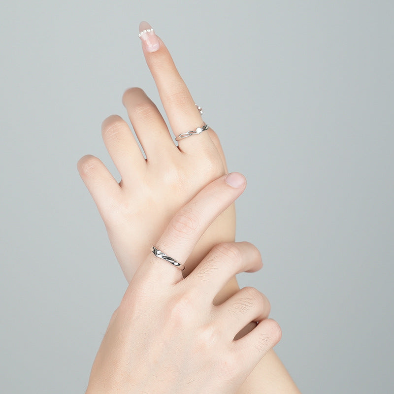 Moonstone Matching Rings for Him and Her