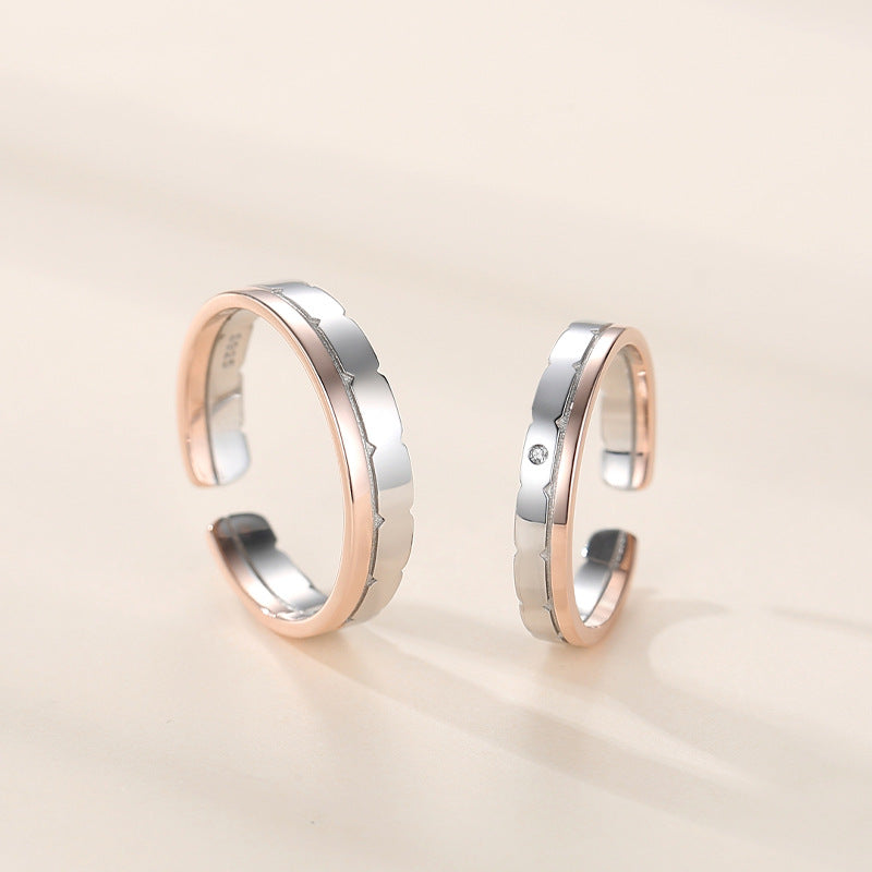 Adjustable Size Matching Wedding Bands for Two