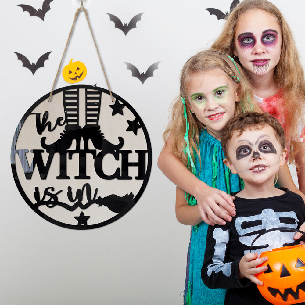 Witch Acrylic Wall Decoration for Halloween