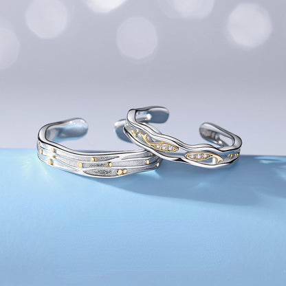 Matching Twin Rings Set for Couples
