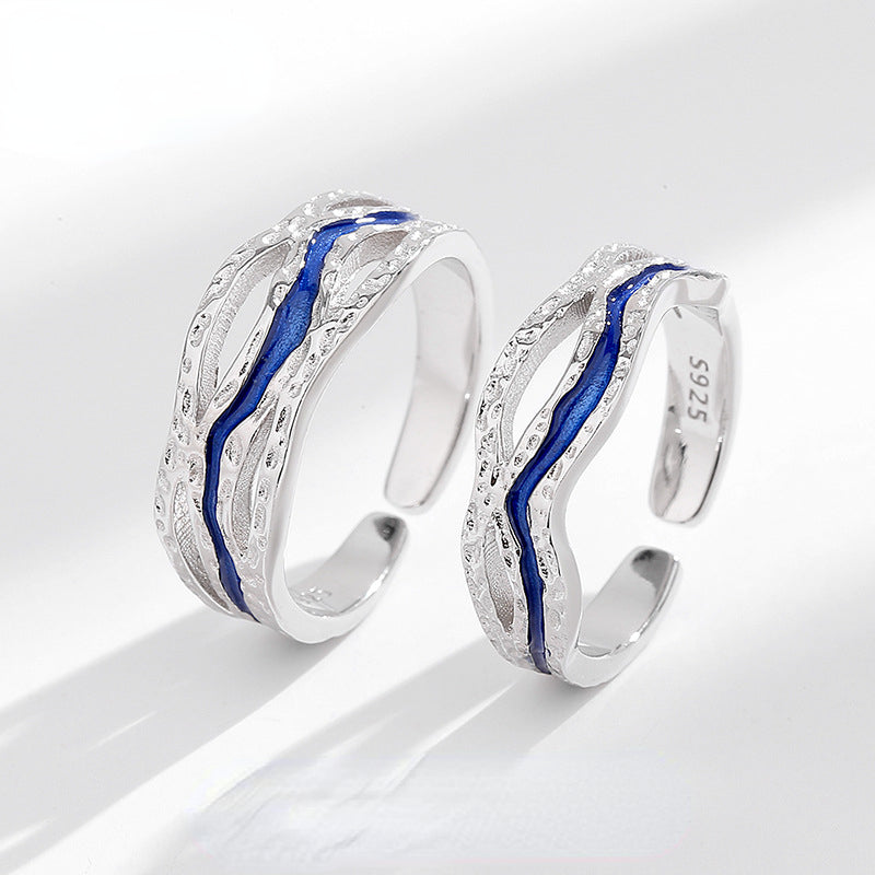 Matching Wedding Anniversary Rings Set for Two