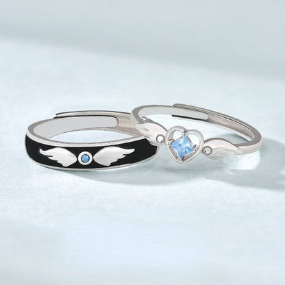 Personalized Matching Wedding Rings Set for Couple