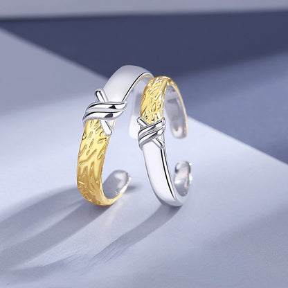 Custom Sterling Silver Wedding Rings Set