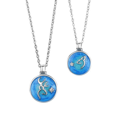 Matching Disc Friendship Necklaces Set