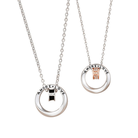 Mobius Couple Necklaces Set for 2