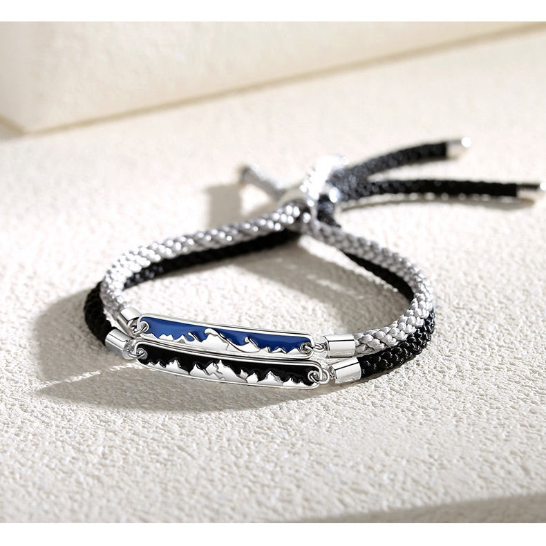 Mountain Ocean Lovers Bracelets Set