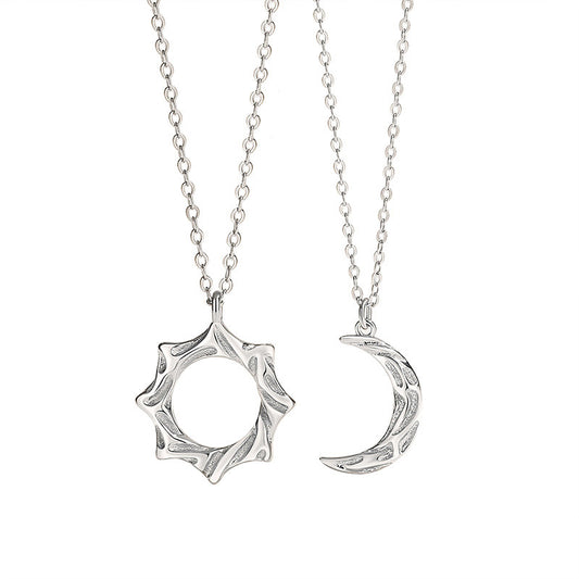 Sun and Moon Couple Necklaces Jewelry Set